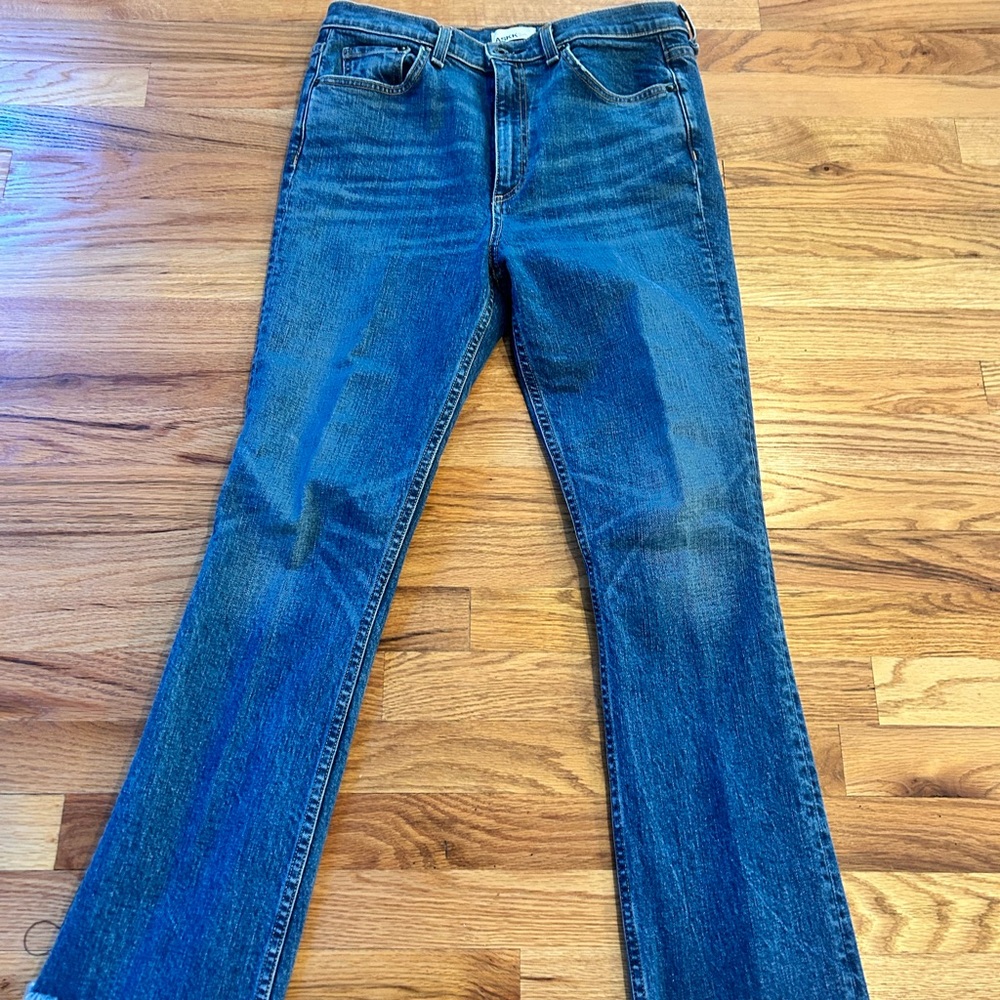 ASKK NY Women's Dark Blue Flare Jeans